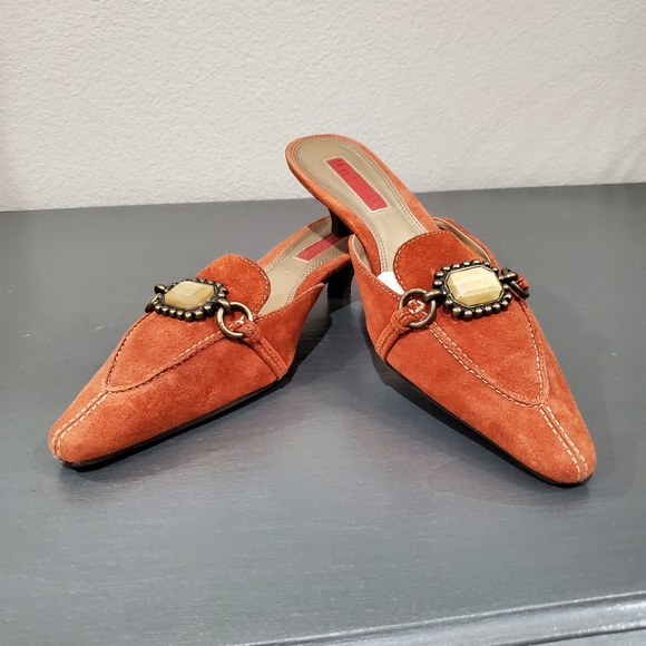 6.5 Unisa slide leather mules Rusty color - Picture 9 of 12